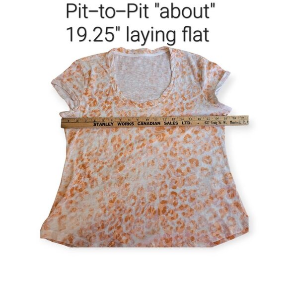 Anthropologie Pilcro Cotton Scoop Neck Tee Orange Size M NWOT - Picture 7 of 10